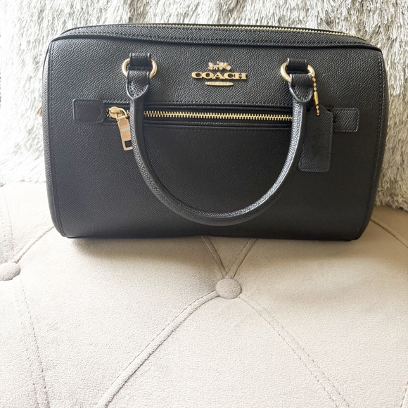 Coach Handbags - Coach Black Leather Women's Bag